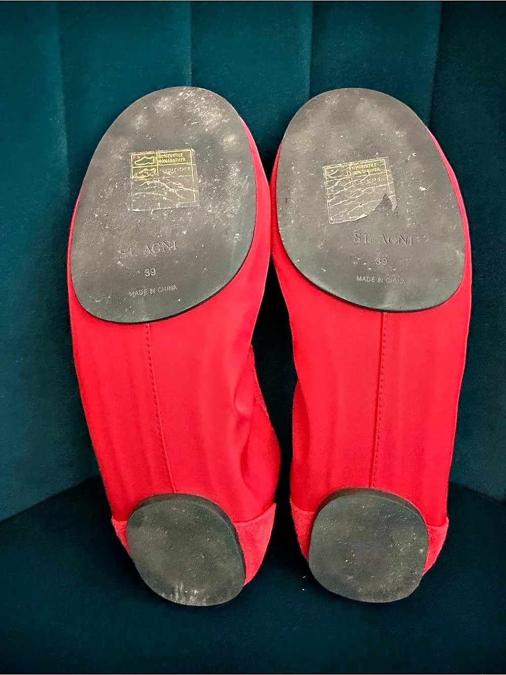 St. Agni Red Ballet Flats EU 39 - Picture 6 of 7